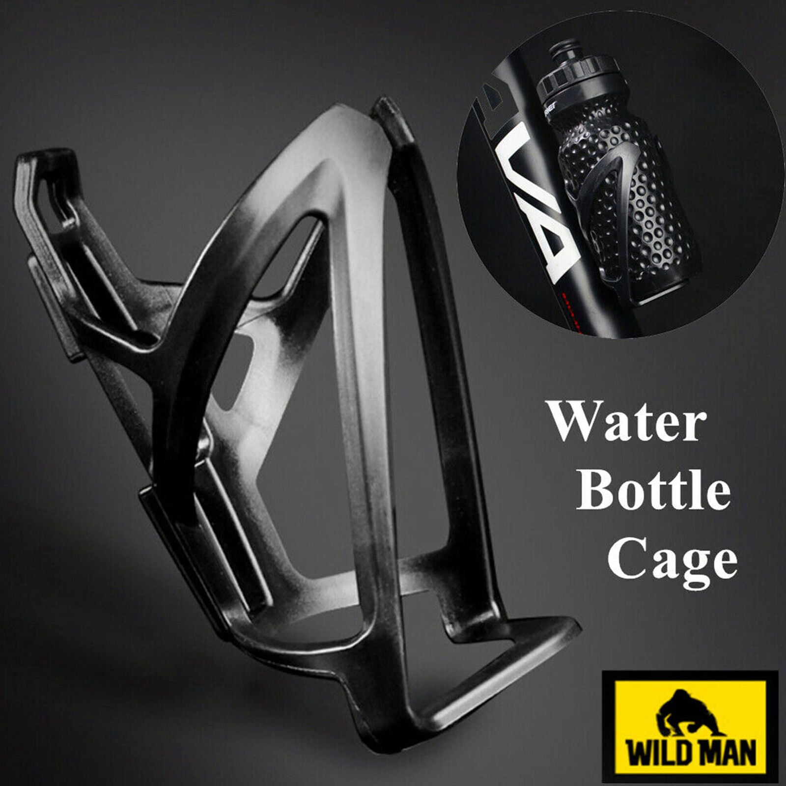 Plastic Bicycle Water Bottle Cage Drink Cup Holder Rack Mountain Bike Cycling