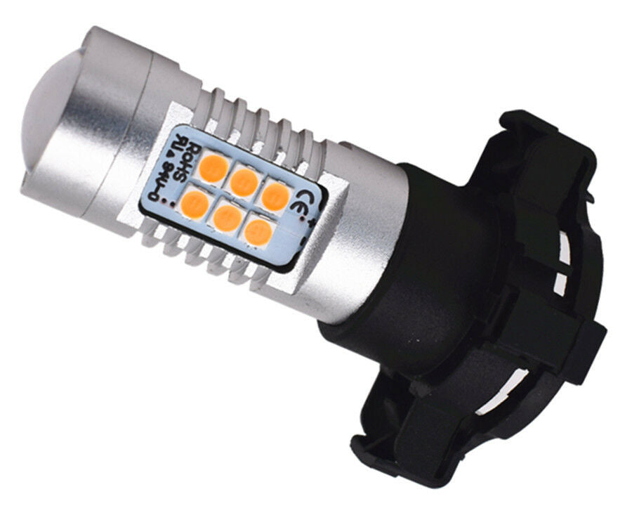 PY24W Amber Yellow Error Free 21SMD LED Bulbs For BMW Front Turn Signal Lights
