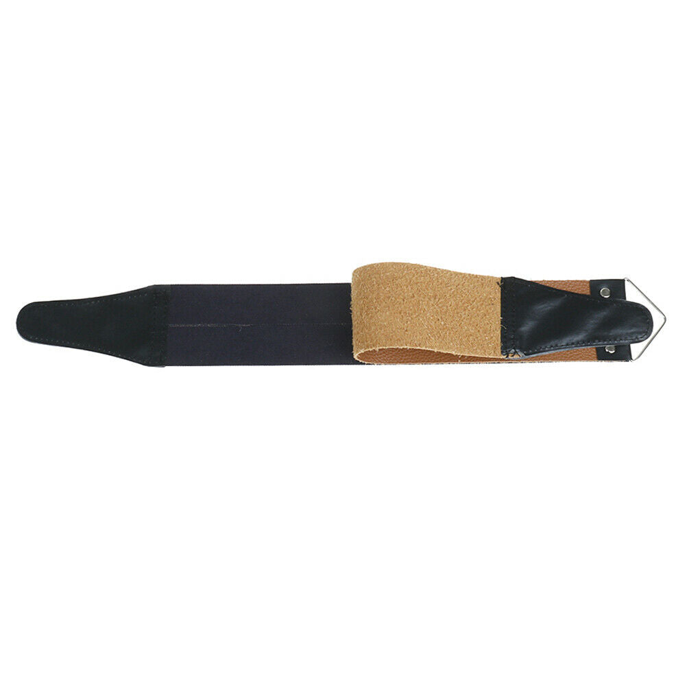 1XCanvas Leather Shaving Strop Straight Razor Sharpener Strap Belt Shaving.l8