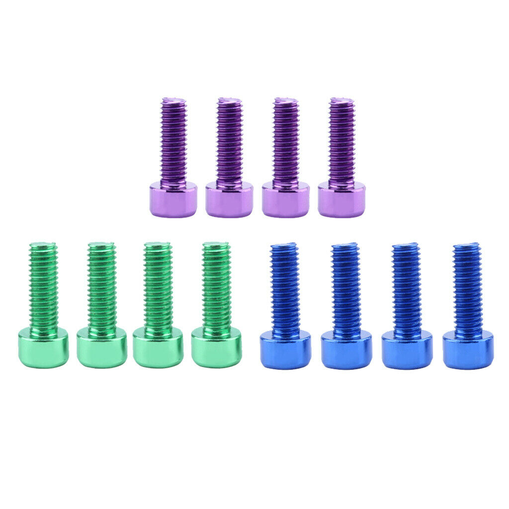 Set 12 Montain Bike Water Bottle Cage Holder Bolts Screws Bicycle Accs