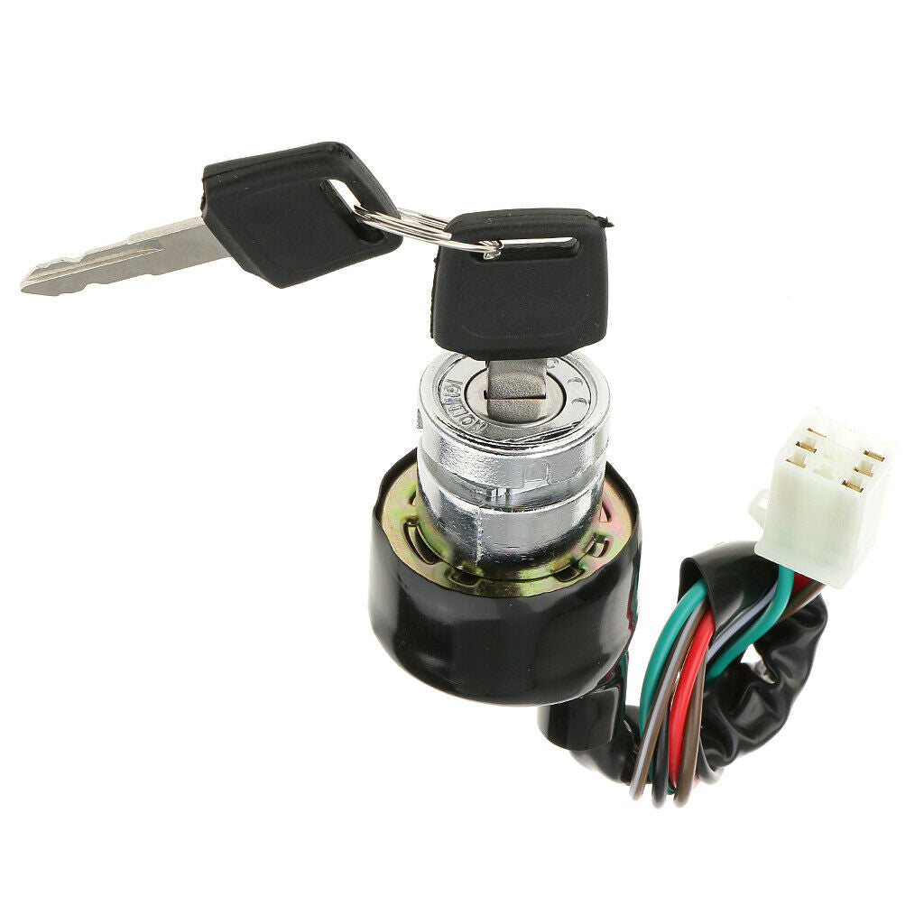 Ignition Switch 6 Wires 3 Positions with Keys, Repair Parts Accessories for
