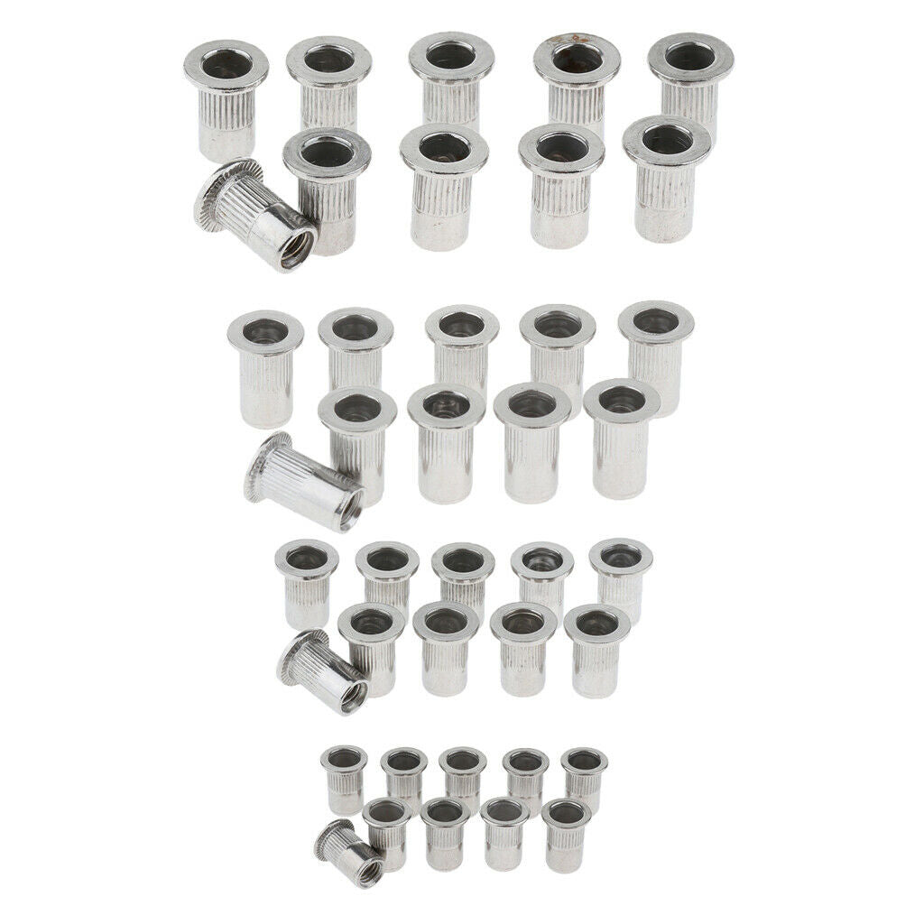 40Pcs M4 M5 M6 M8 Stainless Steel 304 Rivnut Small With Countersunk Head