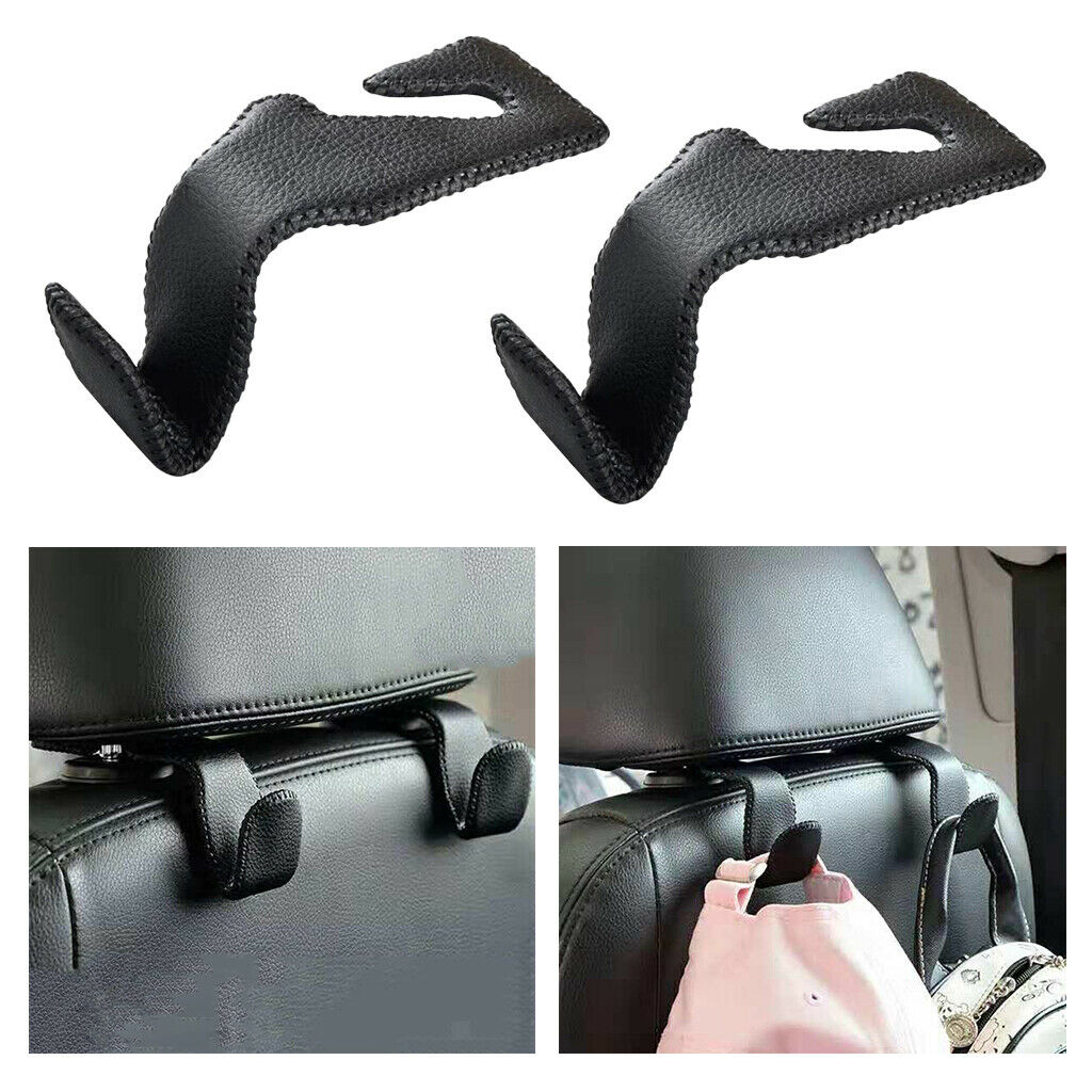 2x Universal Car Seat Headrest Hook Back Seat Purse Bag Handbag Hanger