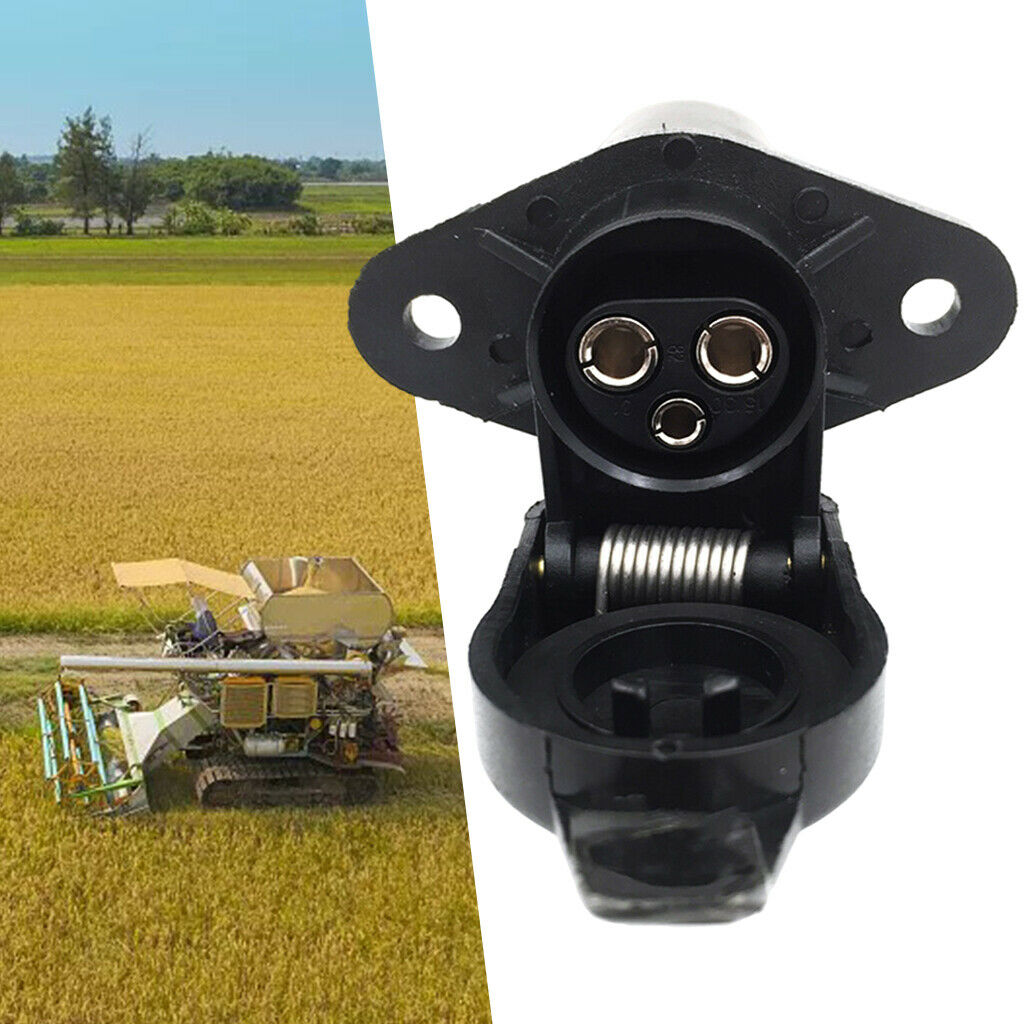 12V Plug Socket Trailer Connector for Agricultural Truck Tractor Replacement
