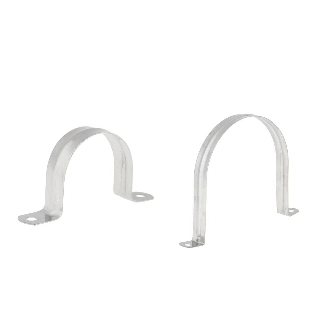 2 pieces Stainless Steel Saddle Clip Clamp Stormwater Pipe Downpipe 50+120mm