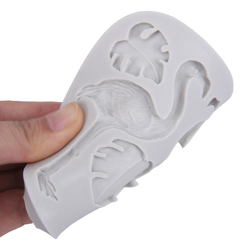 Tortoise Leaf Flamingo Decorating Molds Cake Silicone Mold Chocolate Moul.l8