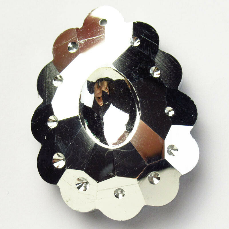 2Pcs 47x36x12mm Faceted Rainbow Titanium Crystal Teardrop Pendant Bead A-212SJ