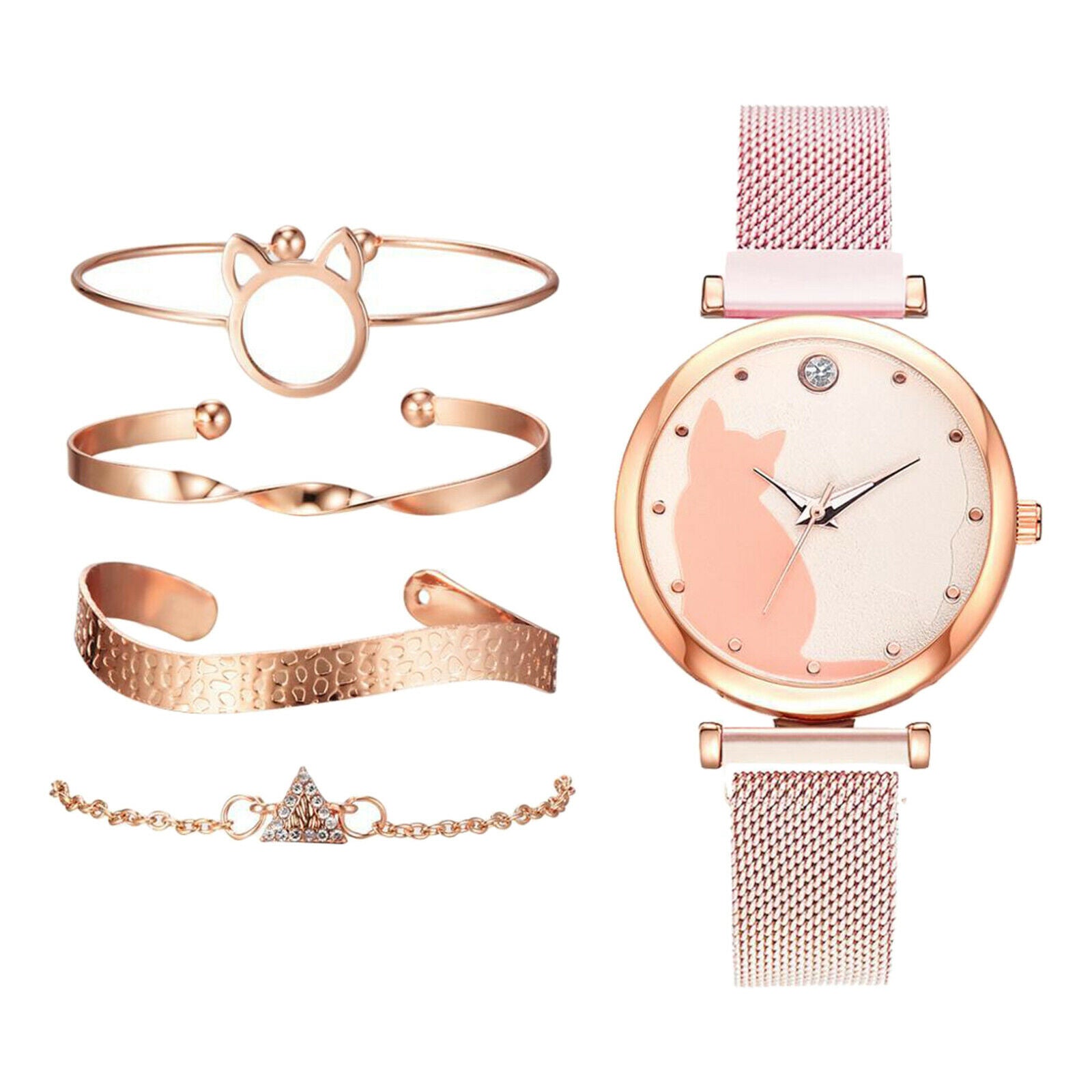 2020 Women Popular Watches Bracelet Set Quartz Watch Luxury Diamond Bracelet