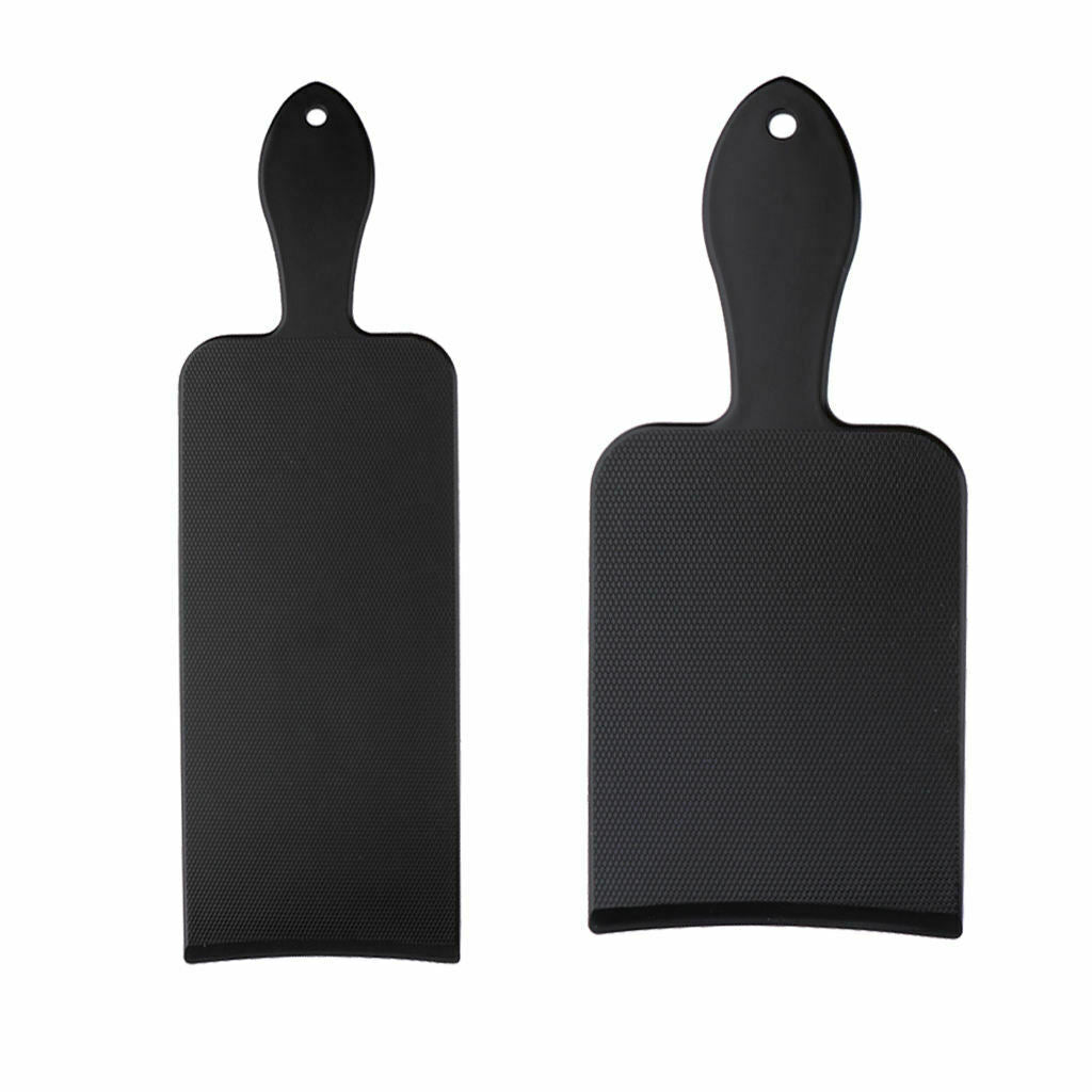 2 Packs Salon Plastic Flat Top Coloring Balayage Highlight Board Black M/L