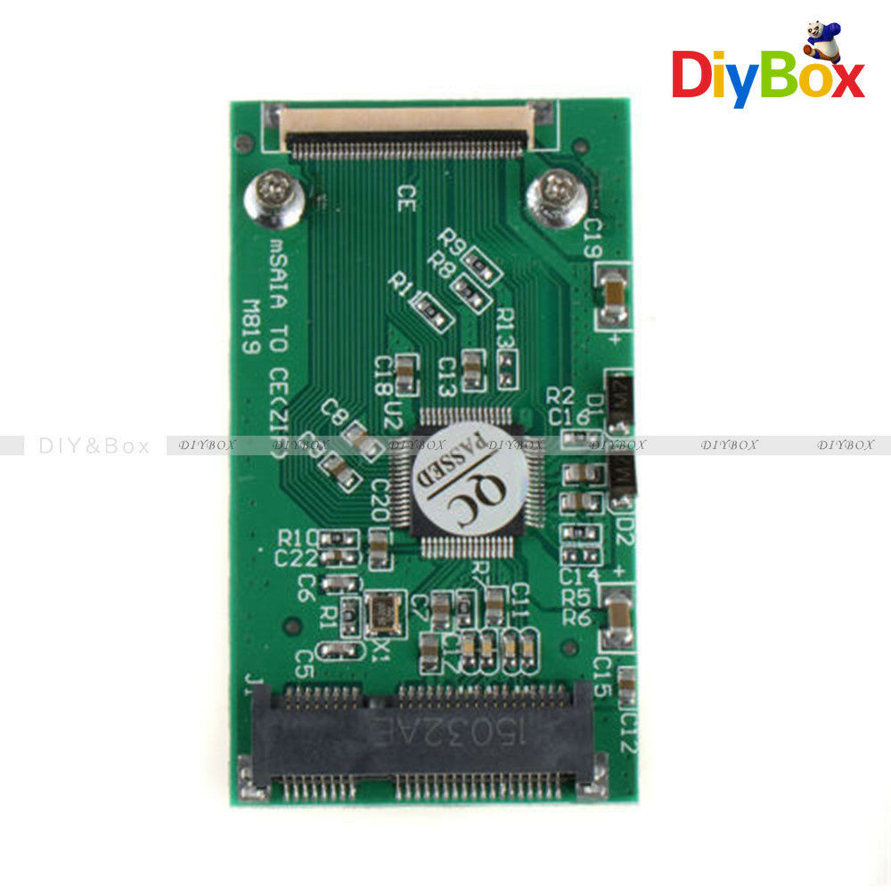 1.8“ 3.3V Mini mSATA PCI-E SSD to 40pin ZIF CE Cable Adapter Card For Win98/SE