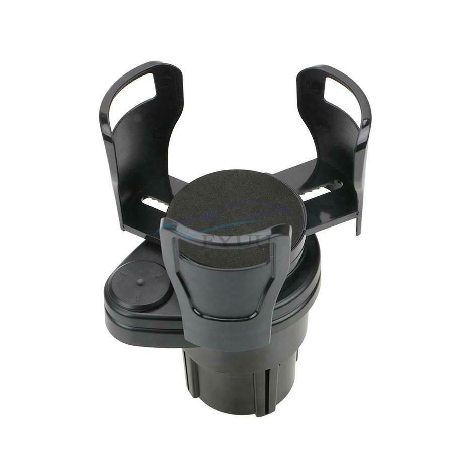 1PCS Carbon Fiber Appearance Universal Car 2-in-1 seat Storage Box Cup Holder