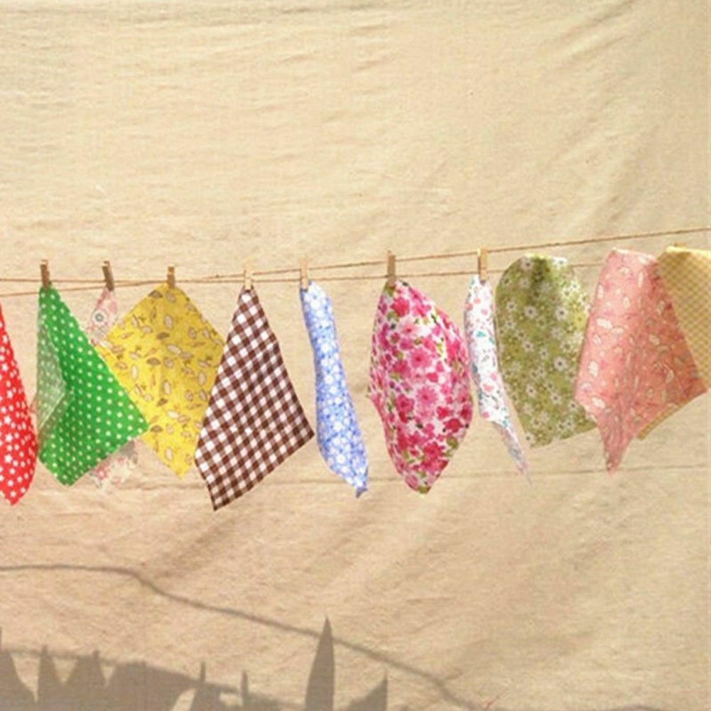 50x Floral Cotton Fabric Bundle Patchwork Scraps Quilting Sewing Crafts 10X10cm