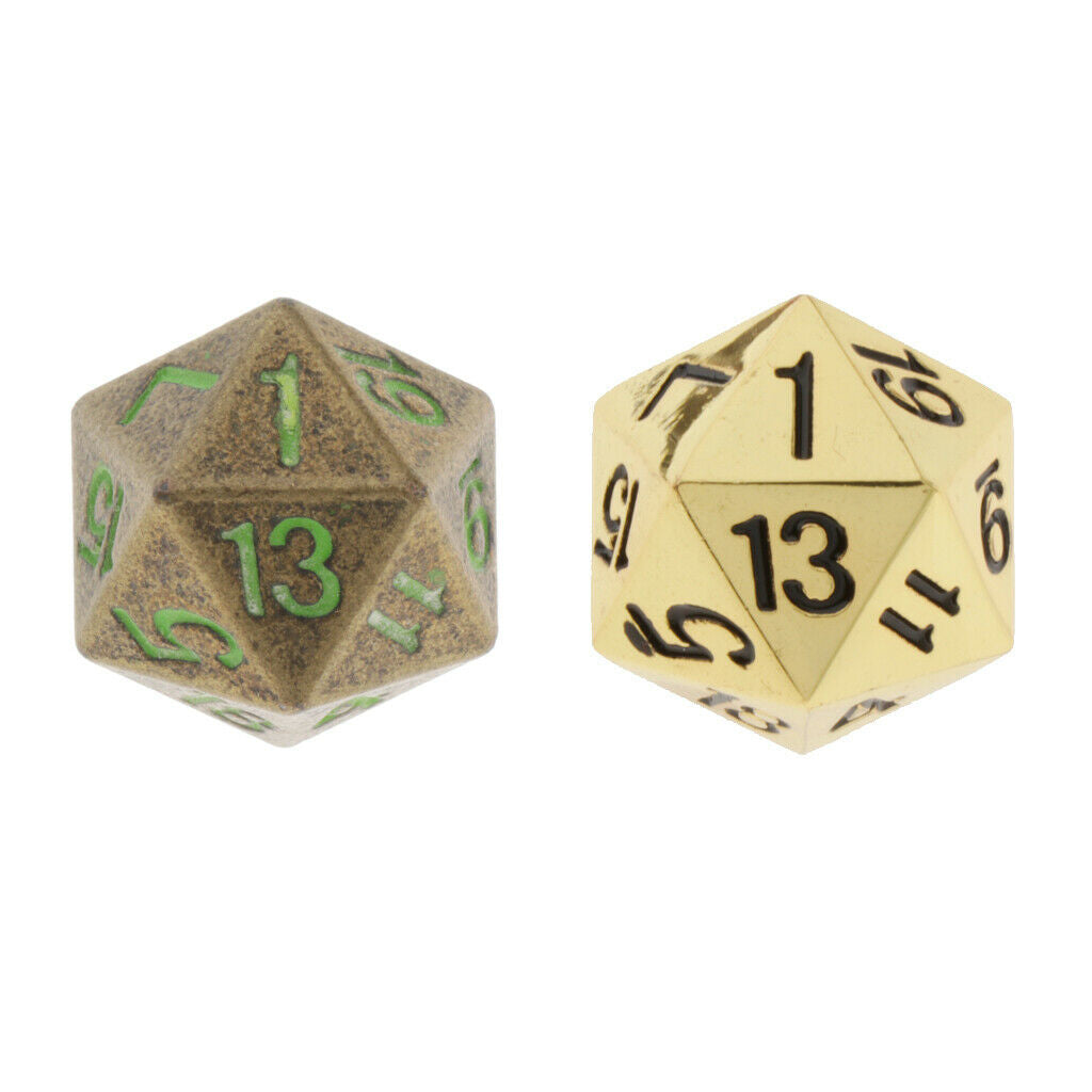 1pc Dice D20 Twenty Sided 22mm 0.87inch Glow in the Dark Numbers Number 1-20