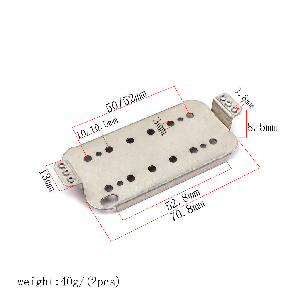 2-pack cupronickel humbucker double coil pickup base plate base N + B