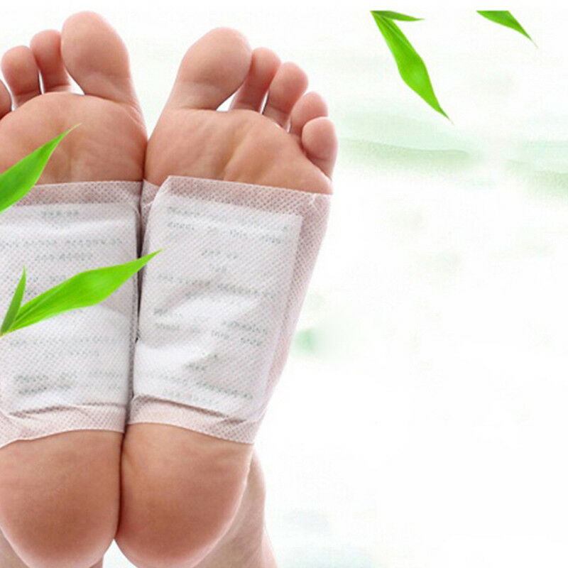 4 Bag/8Pcs Foot Pad Patch Body Massager Bamboo Herbal Plaster Stress Relief BDAU