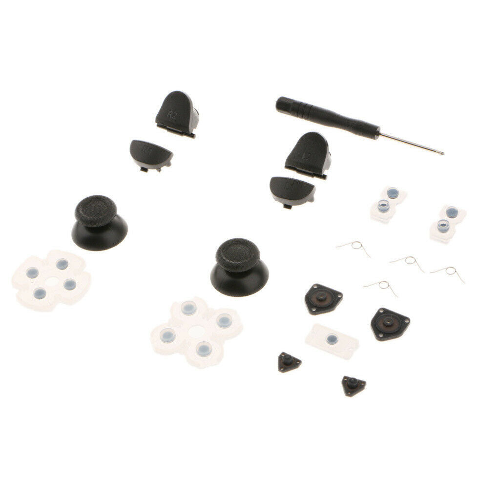 L1 R1 L2 R2 buttons + springs + thumb pins + conductive rubber pad +