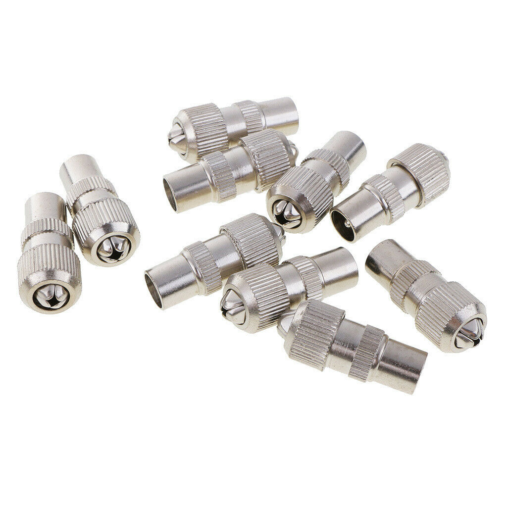 10 Pieces RF Male Plug Connector For Cable TV
