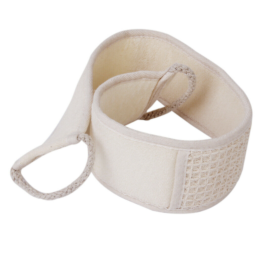 Bath Terry Fabric Back Strap Shower Sponge Washer Towel