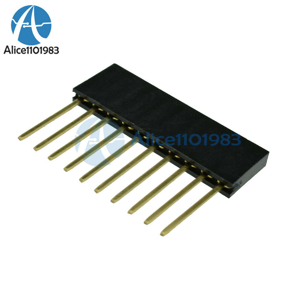 50pcs 10 Pin 2.54 mm Stackable Long Legs Femal Header For Arduino Shield
