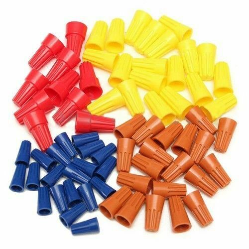 70 PIECES WIRE CONNECTOR, TWIST ON ELECTRICAL NUT SPRING CAP ASSORTMENT KIT