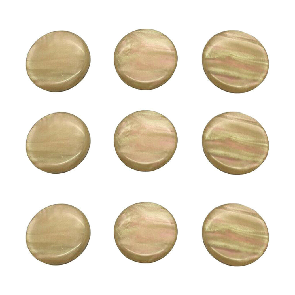 9x Plastic Trumpet Cornet Finger Key Buttons Mica Inlays for Trumpet Accs