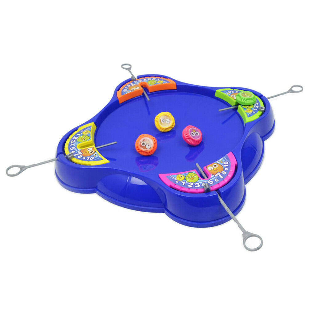 4   Players   Super   Battling   Spinning   Top   Launcher   Board   Kid   Child