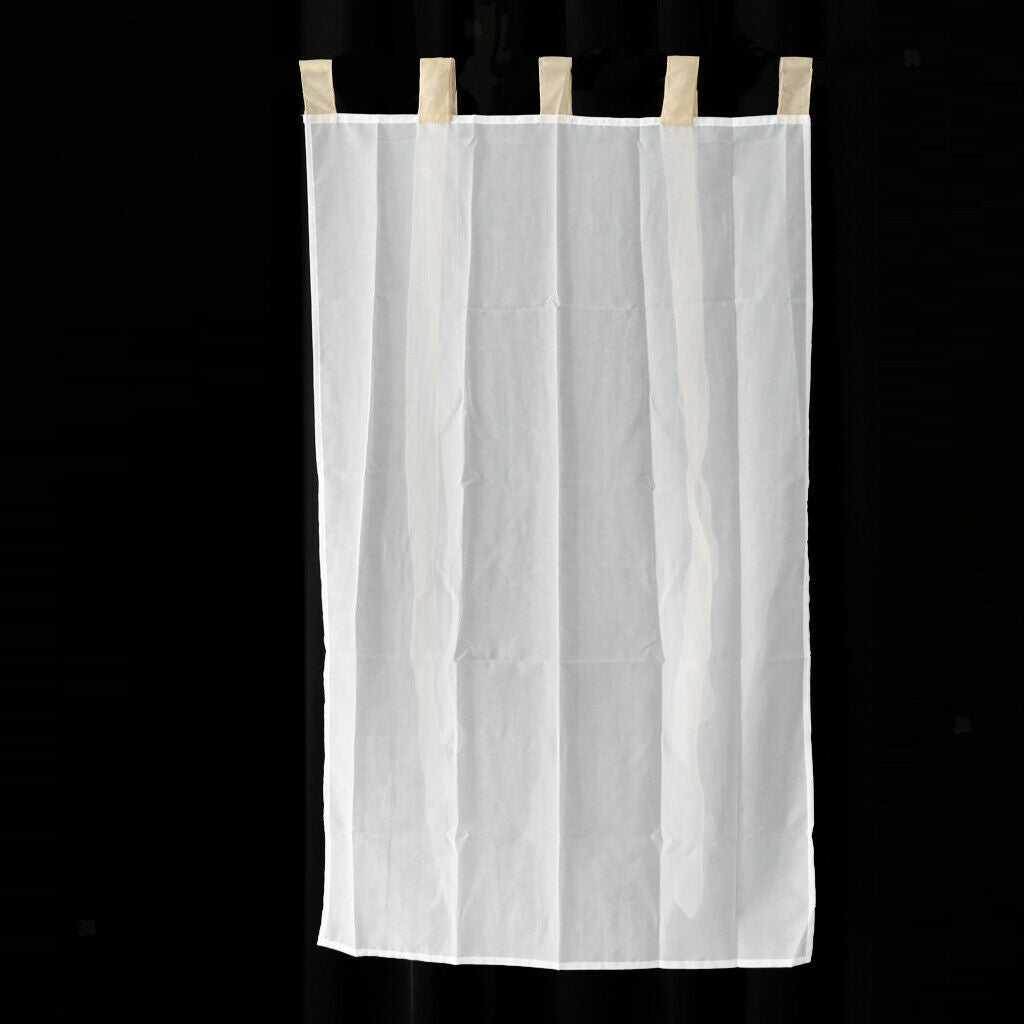 Roman Shade European Embroidery Style Tie Up Window Curtain 80x140cm