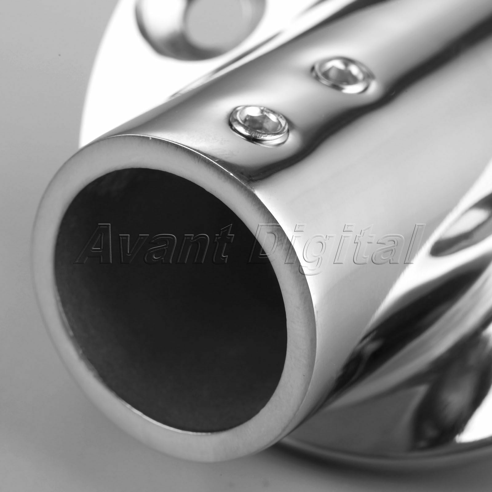 Stainless Steel Rail Fit 1" 45 Degree Round Base Boat Marine for 1" Tube/Pipe