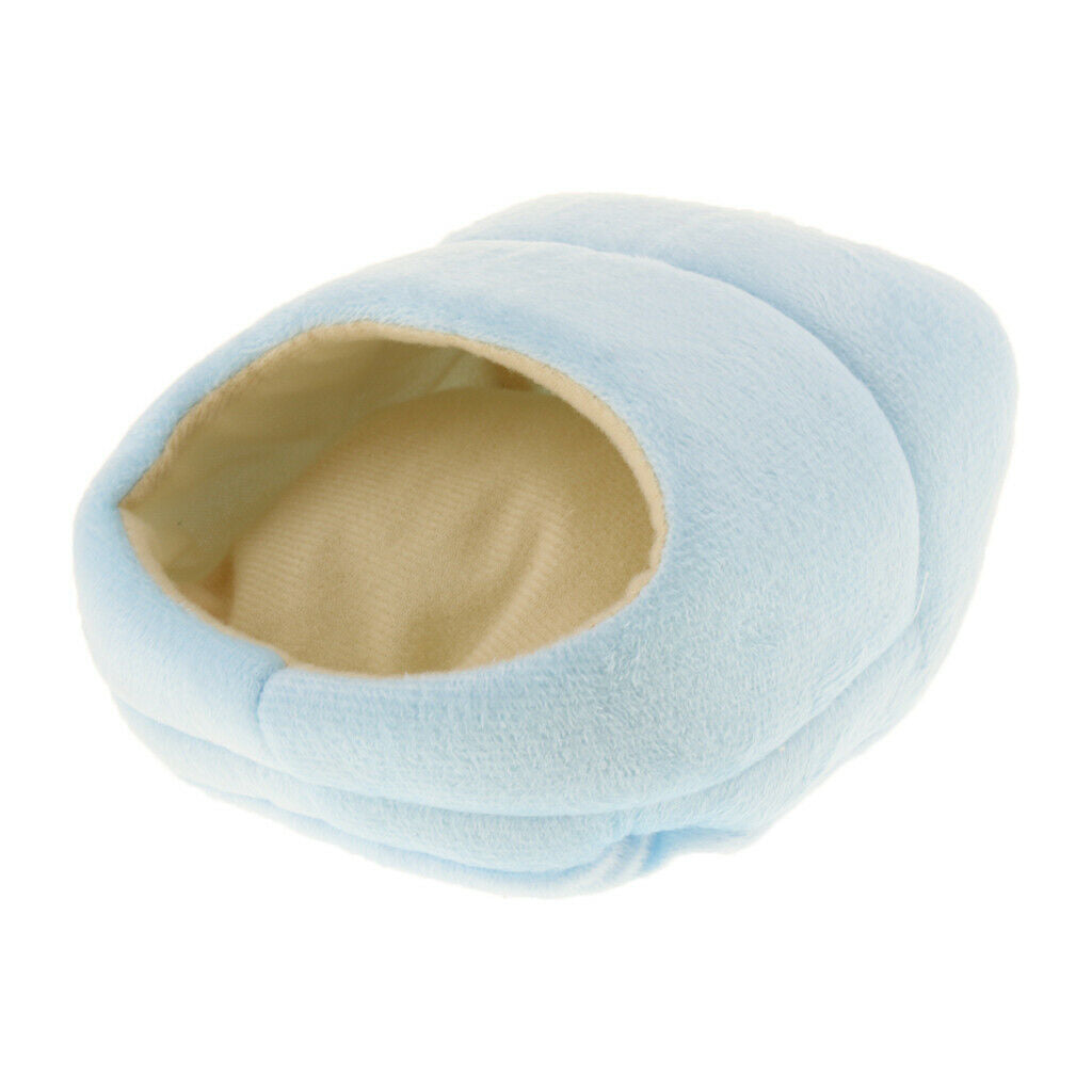 2pcs Hamster Puppy Cozy Sleeping Bag Small Pet Cave Half Covered Slipper Shape