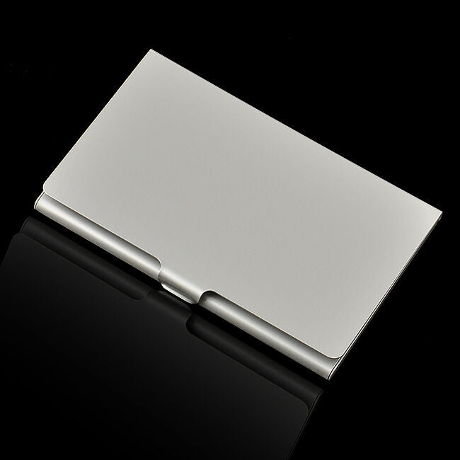 Useful Business Name ID Credit Card Holder Organizer Stainless Steel Case Box