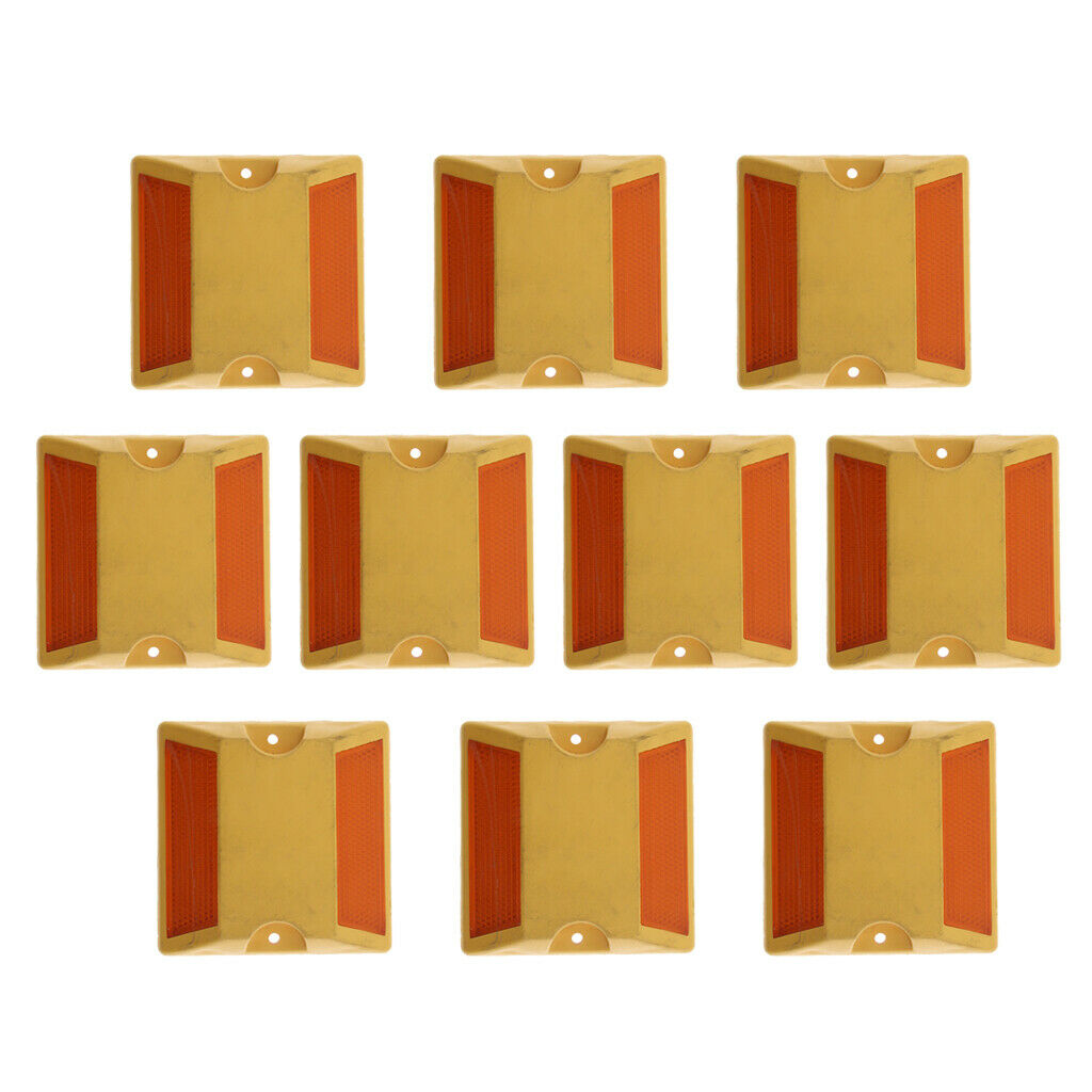 10Pcs Commercial Reflective Road Pavement Reflector Roadway Stud Reflector
