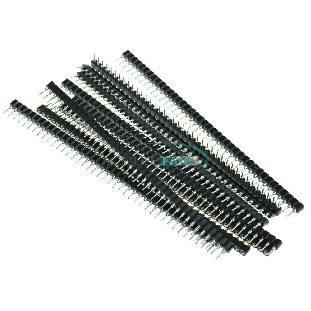 5PCS 40pin Strip Tin PCB Female IC Breakable Round Single Row Header Socket