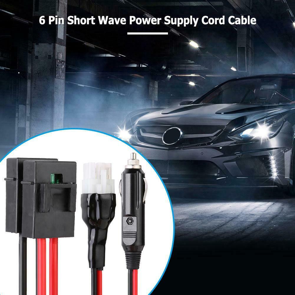 1.5m 30A 6Pin Short Wave Power Cable for Yaesu FT-857D/897D IC-725A/706 @