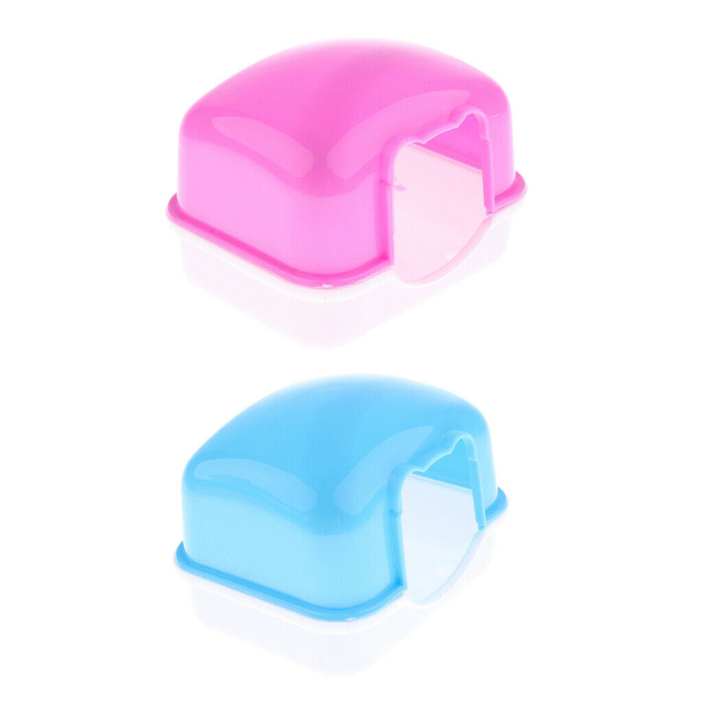 2Pcs Hamster Mini Travel Carrier House Cage for Small Pets Mice Rats Room