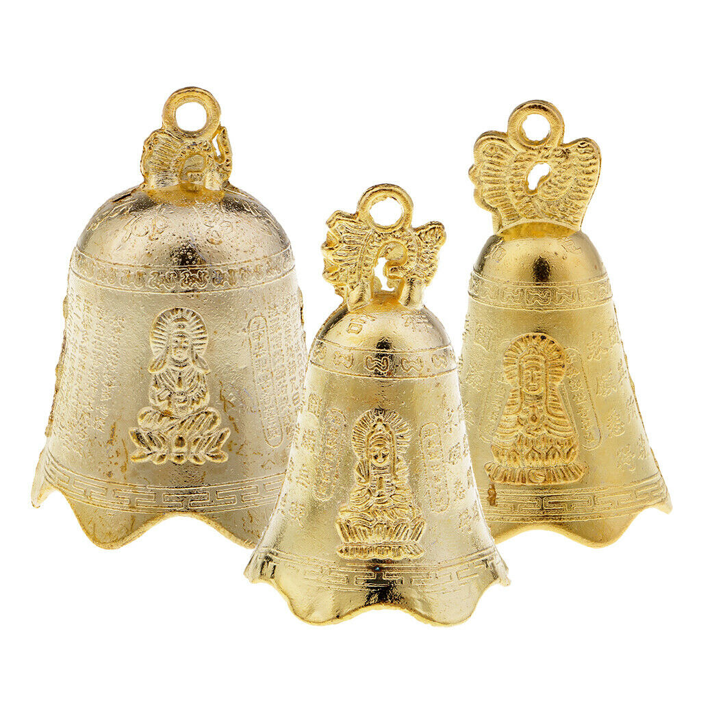 Metal Bell Wind Chime Fengshui Home Hanging Decoration Fortune Mascot Small