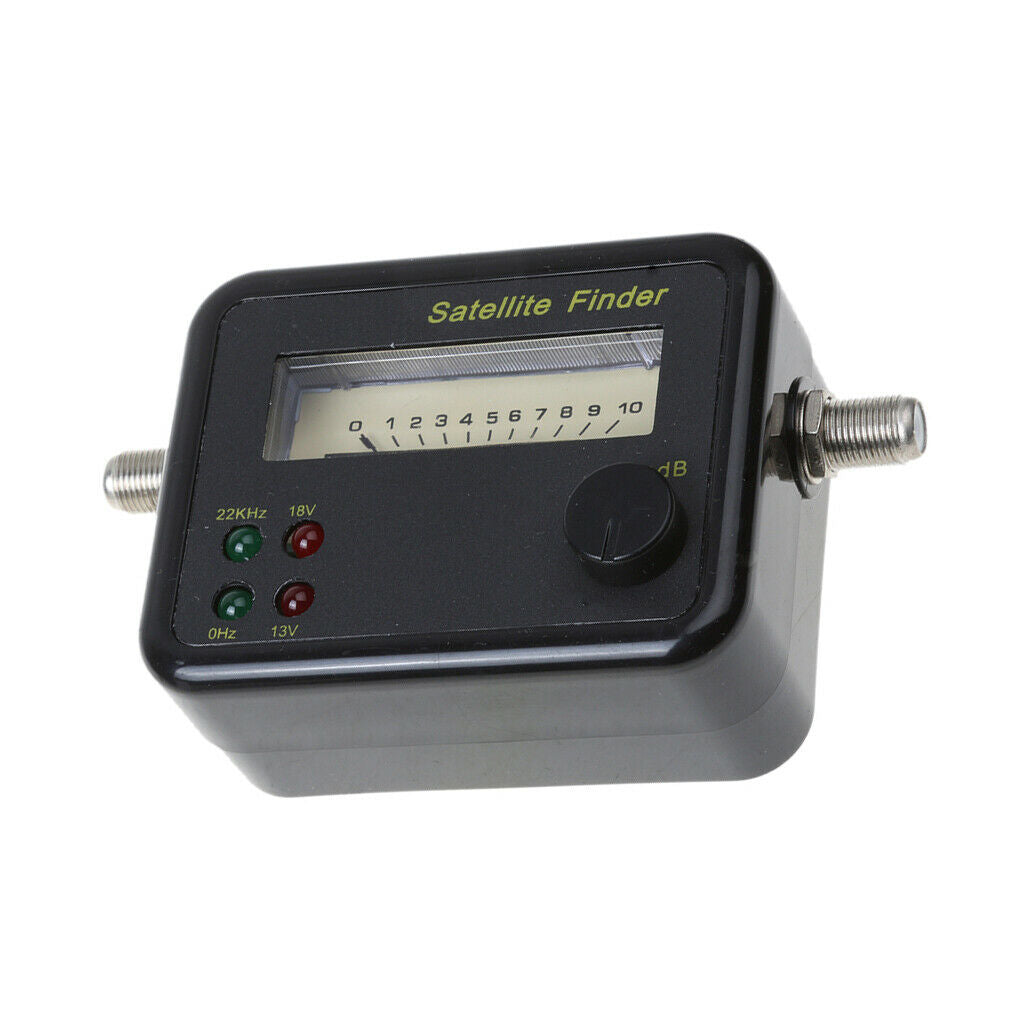 Satellite Finder Signal Meter for Flat Alignment with Illuminated