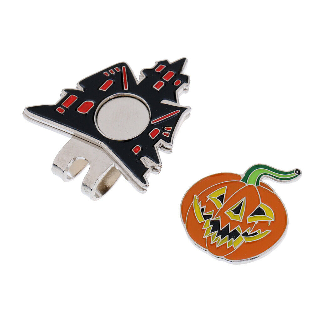 Strong Halloween Pumpkin Magnetized Hat Caps Visor Clip On