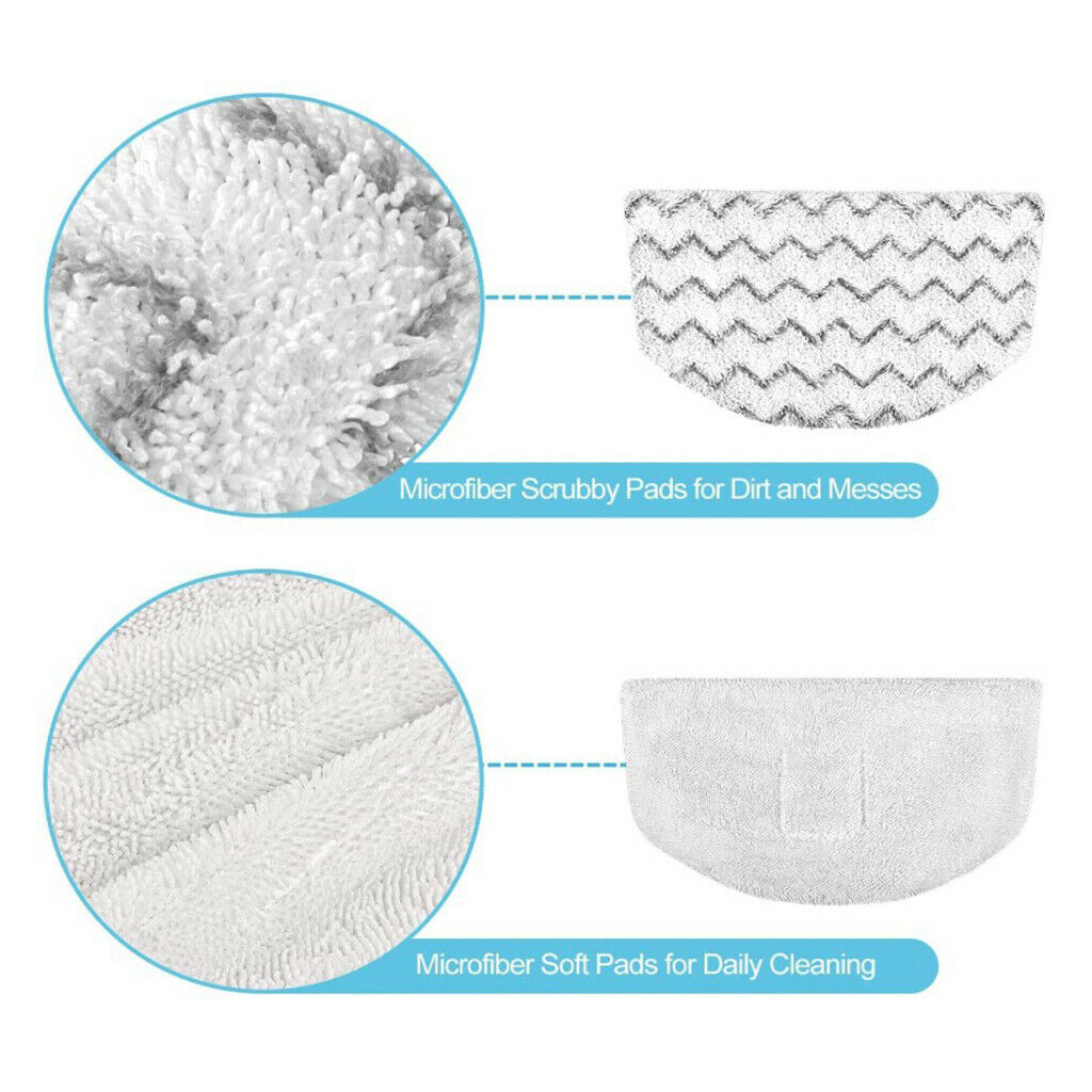4Pcs Steam Mop Pads fits Bissell 1940 1440 1544 1806 2075 Washable