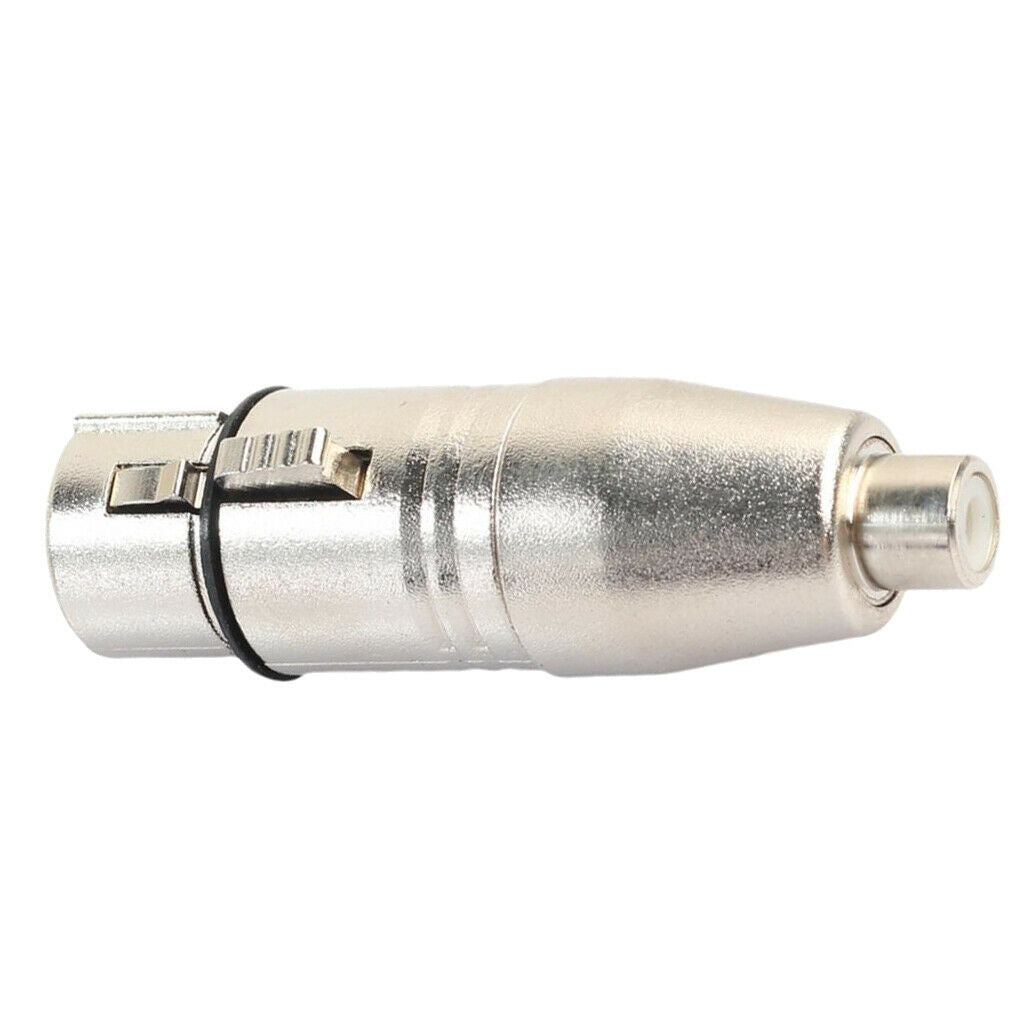 Durable Zinc Alloy XLR Female to RCA Female Mic Cable Extender Audio Adapter