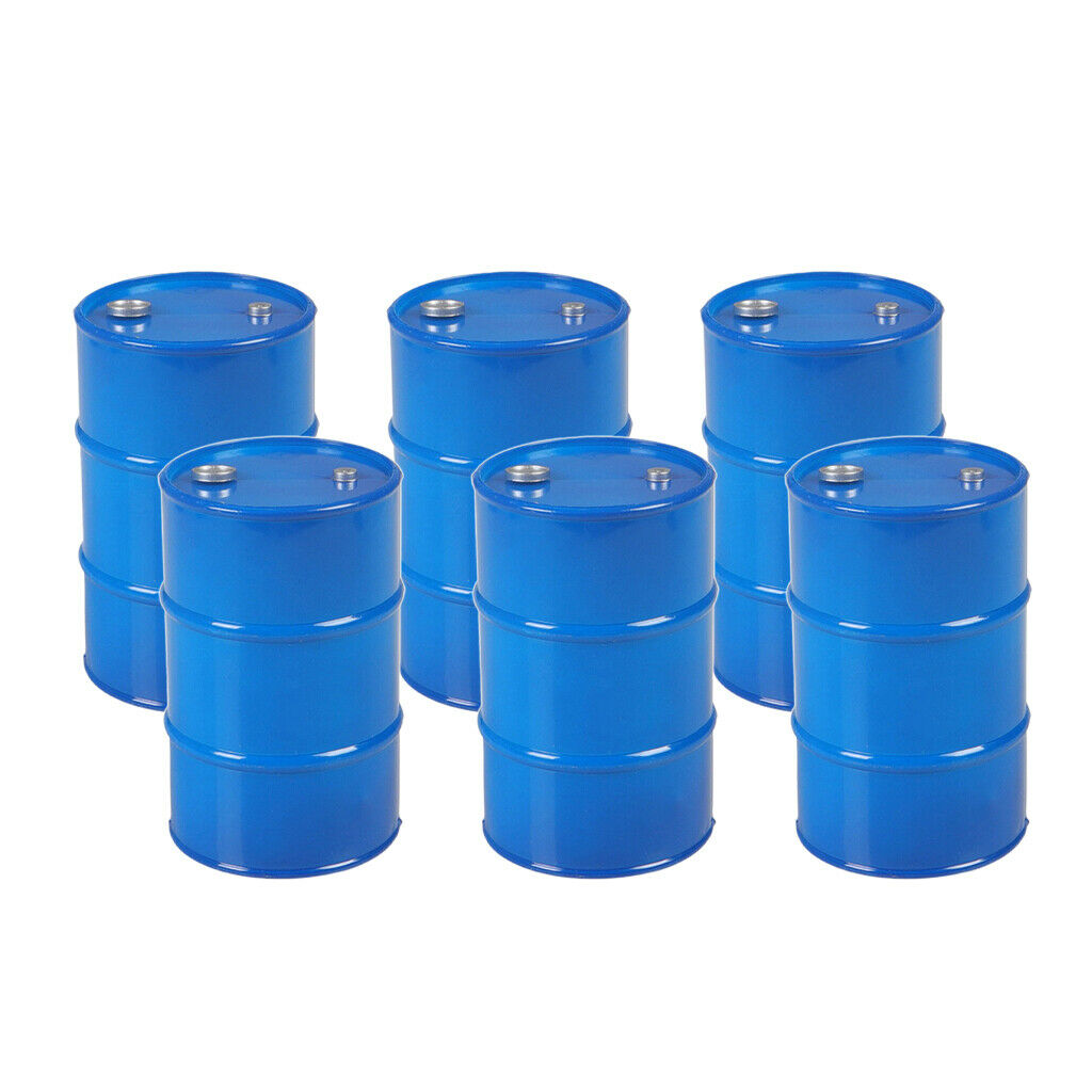 6 Pieces RC Oil Drum for 1/10 Axial SCX10 90046 90047 D110 DIY Spare Parts