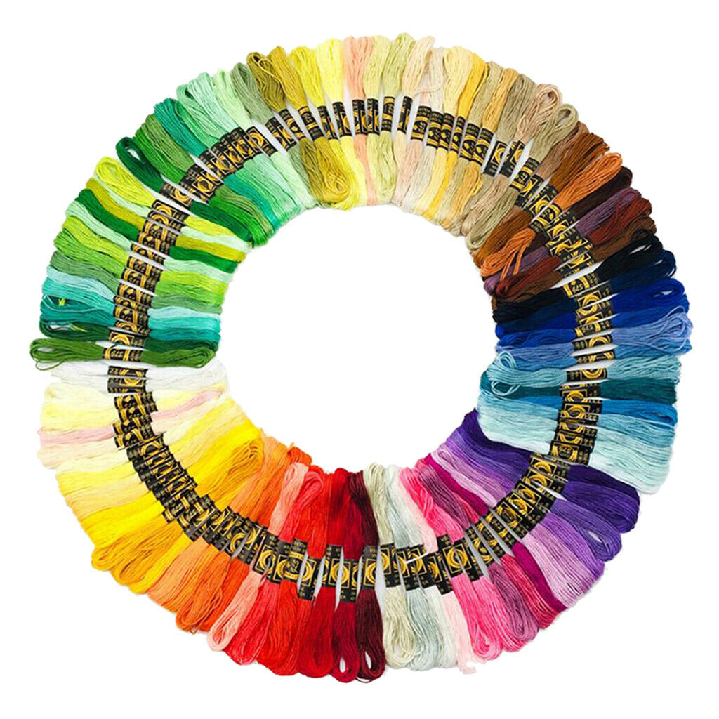 Cross Stitch String Cotton Sewing Skein Embroidery Thread Floss Kit 200Color