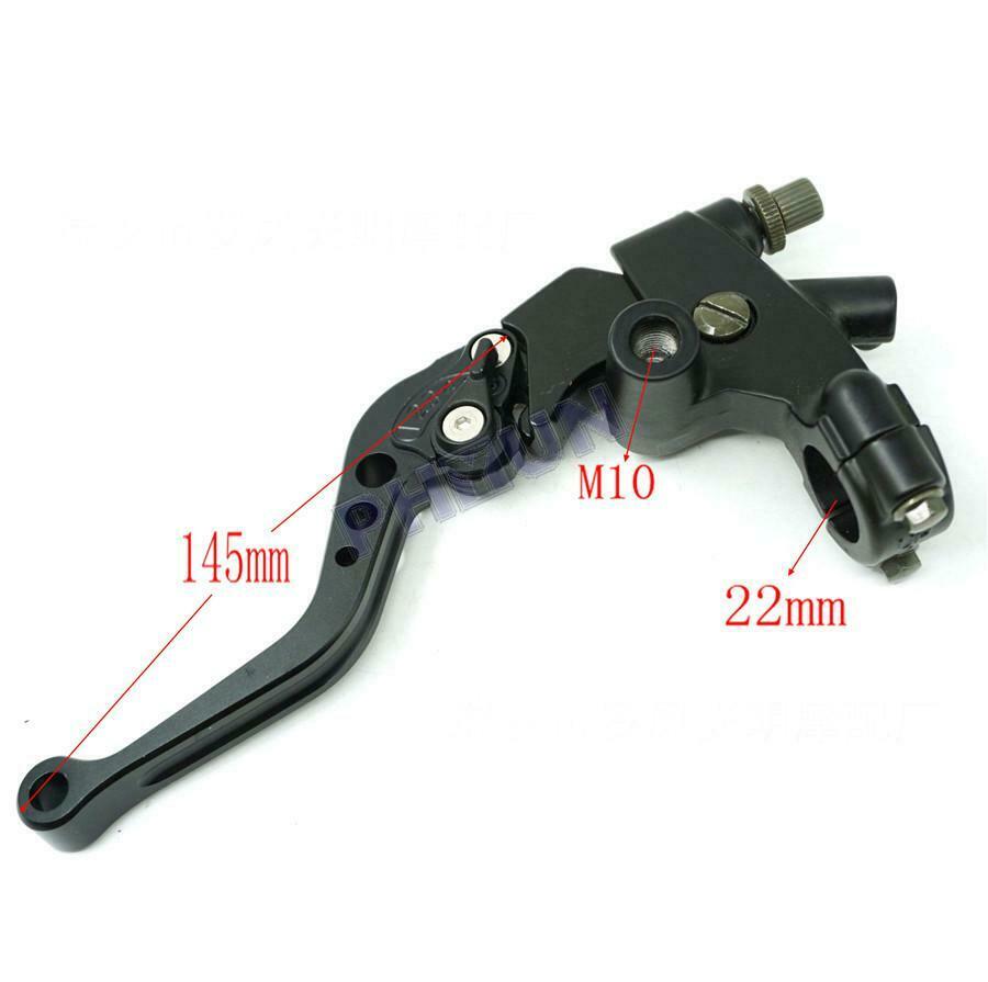Pair 7/8'' Motorcycle Brake Clutch Master Cylinder Reservoir Levers Adjustable