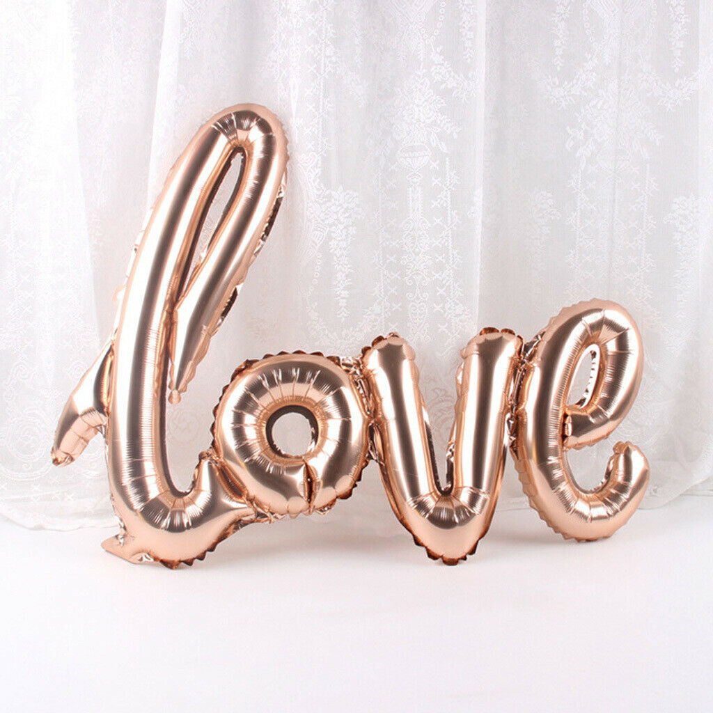 15pcs Love Heart Star Foil Balloons with Hanging Spiral Wedding Decor