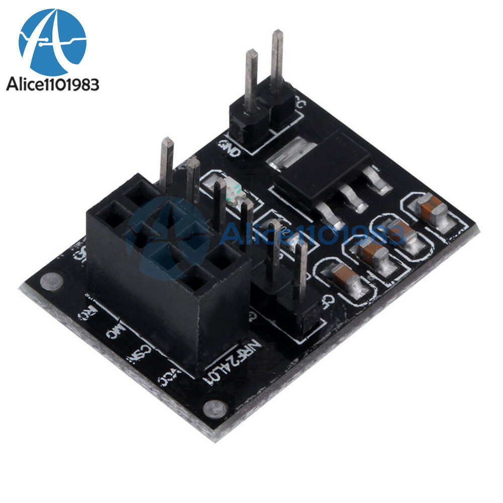 NRF24L01+ 2.4GHz RF Wireless Transceiver Module+8Pin Socket Adapter plate Board