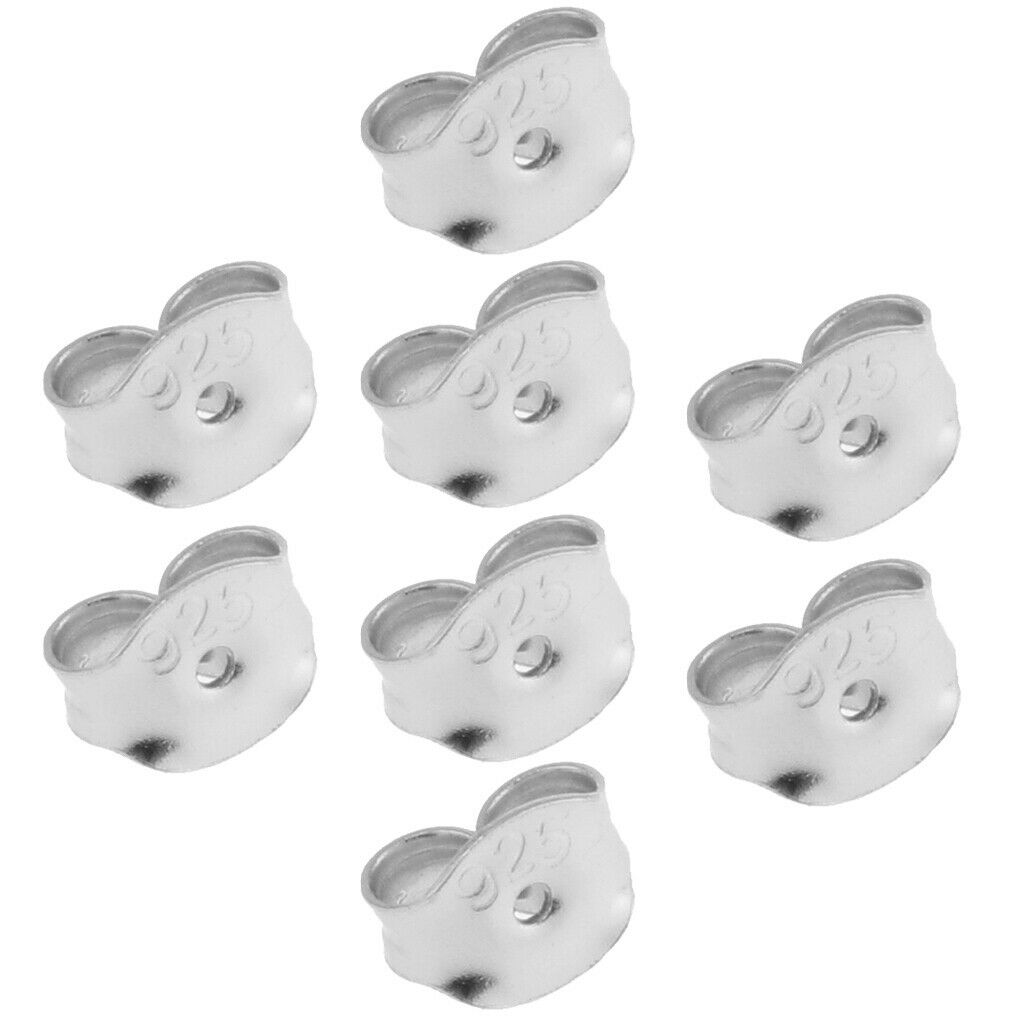 S925 Earring Backs Stud Stoppers Butterfly Safety Eardrop Earbob Findings