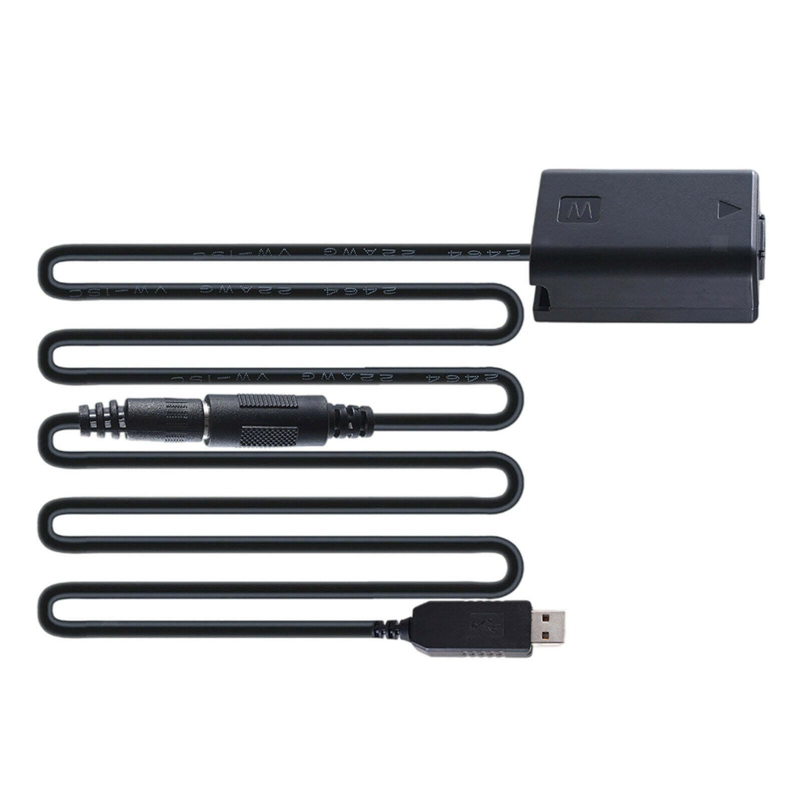 USB DC Coupler Dummy Battery for Sony A7R A7RII A6500 A6300 A5100 NEX5 NEX7