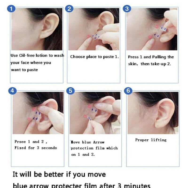 40pcs v shape face lift up fast work maker chin adhesive tape face lift to.l8