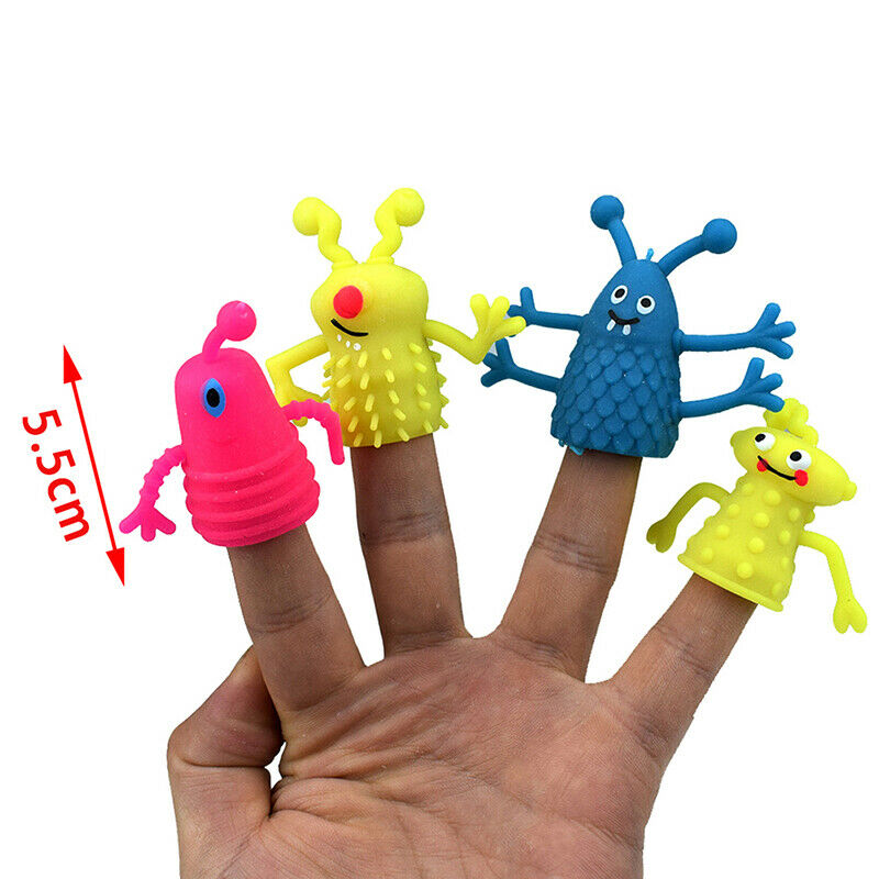 4Pcs/Set Expression Hand Puppet Children Finger Puppet Parent Storytellin.l8