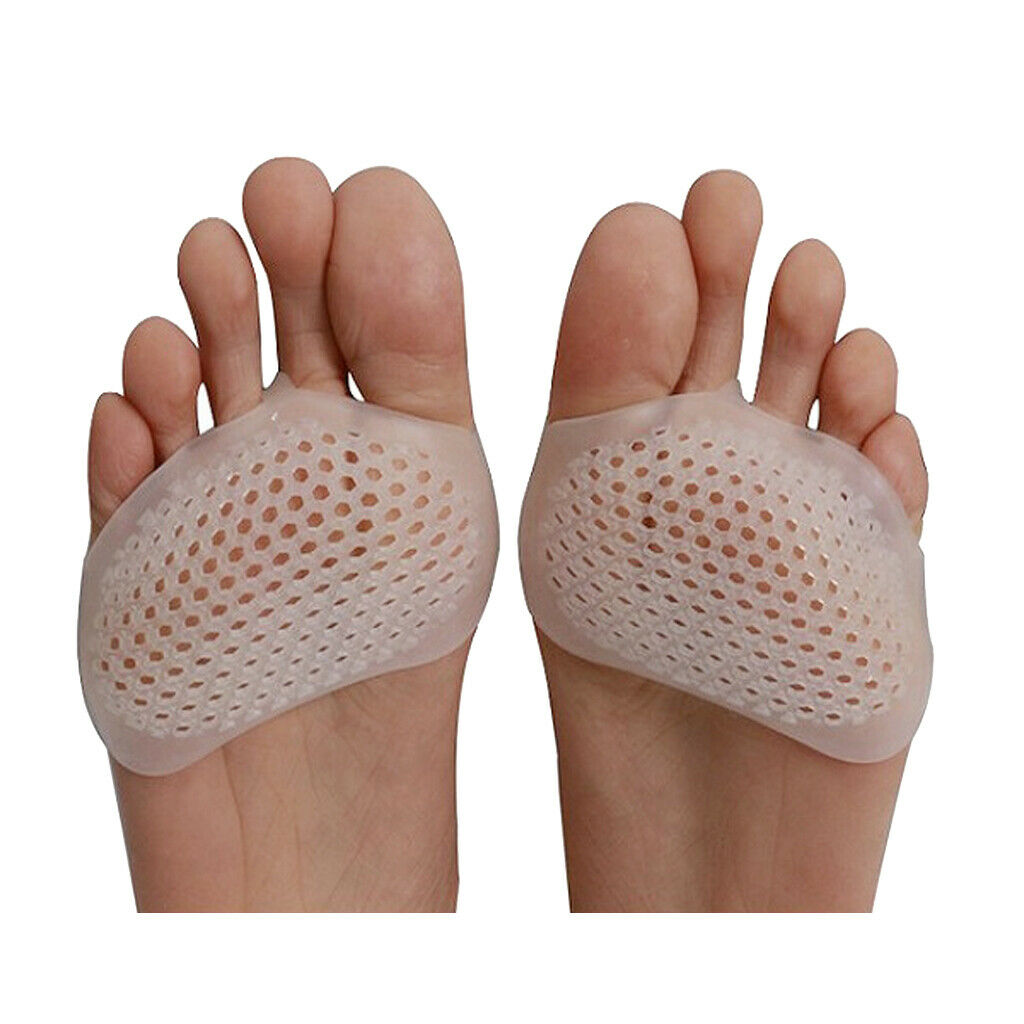 10x Gel Metatarsal Sore Ball Forefoot Pads Ball of Foot Cushion Clear New