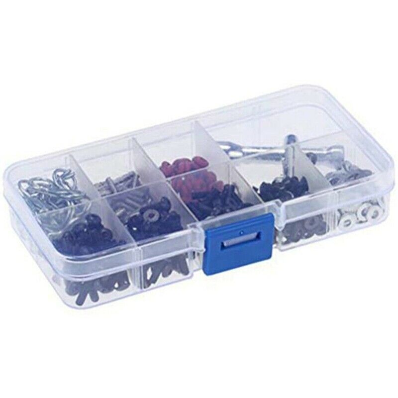 241Pcs 1/10 RC Car Parts,1/10 HSP RC Car Repair Tool & Screws Box,D3/D4/XIS E4C6